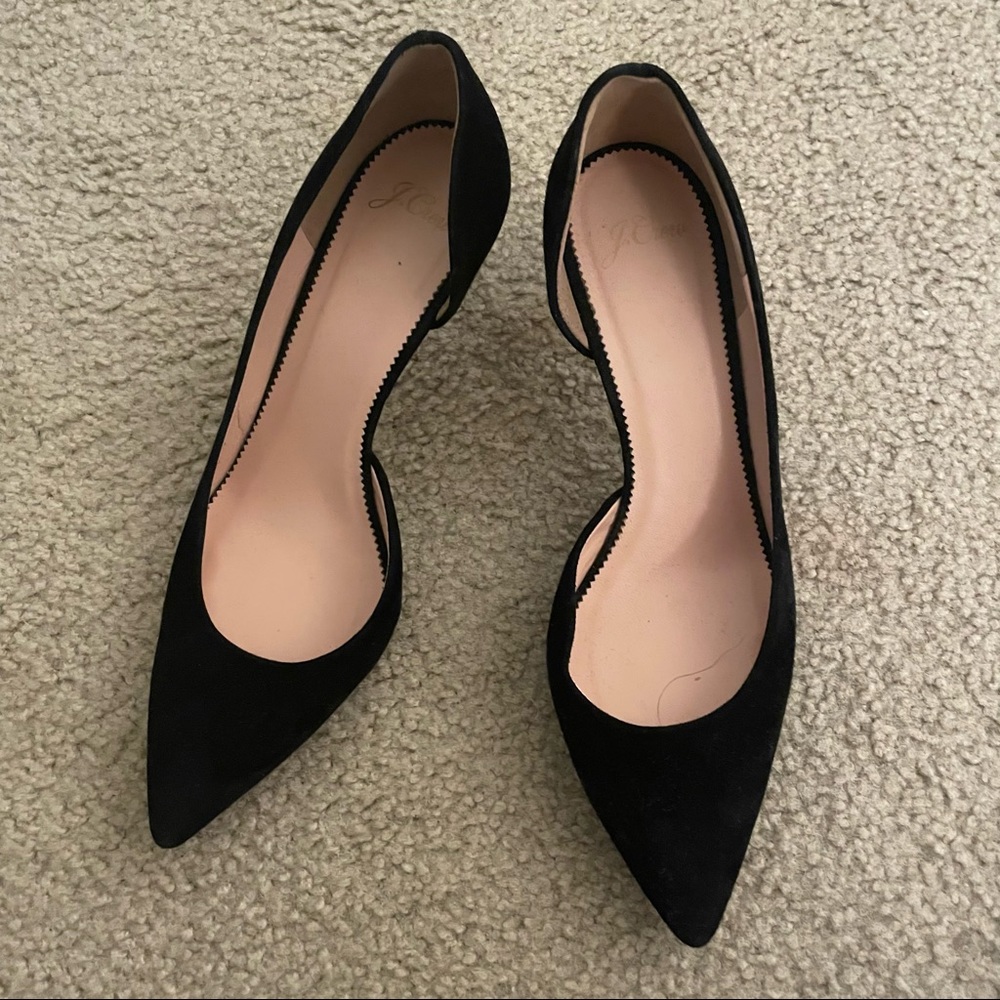 Suede J. Crew Kitten Heels - Made in Italy - US 10